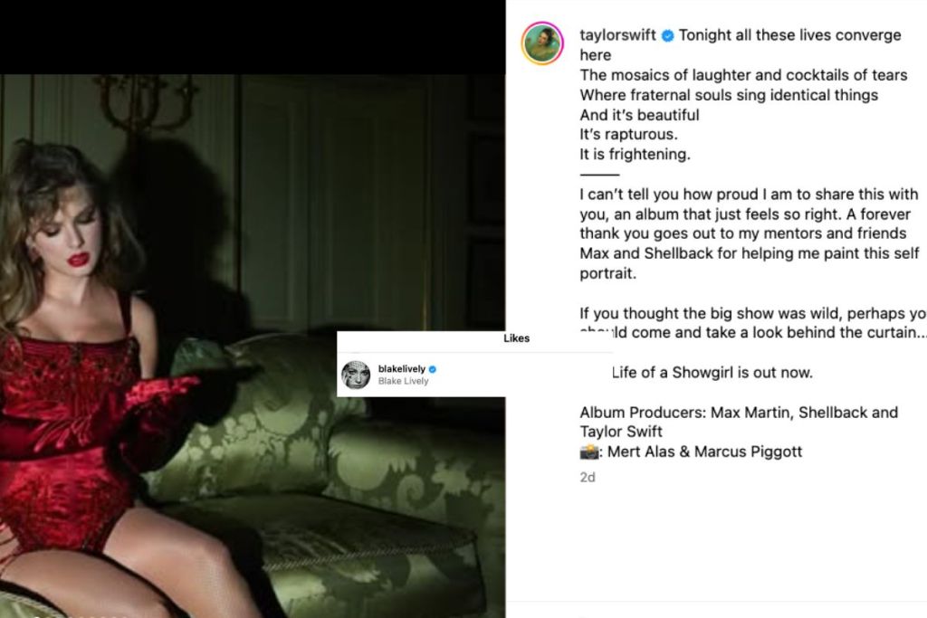 former-taylor-swift-pal-blake-lively-reacts-to-life-of-a-showgirl-album-release