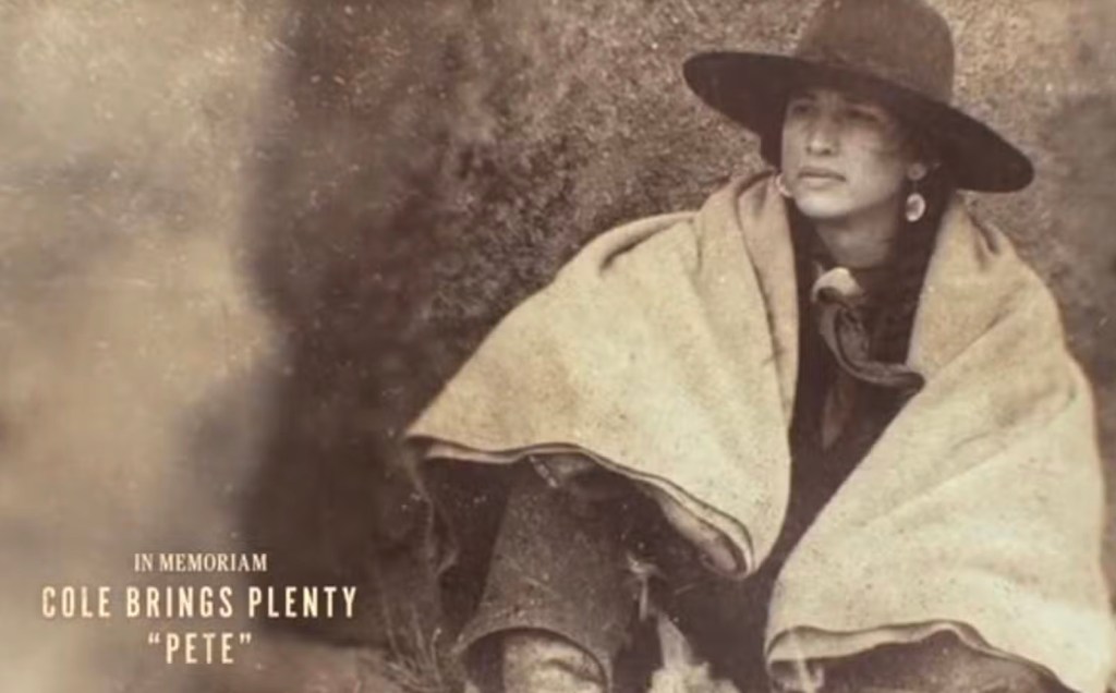 who-is-cole-brings-plenty-1923-tribute-explained